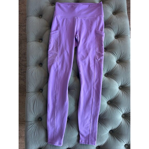Fabletics Cargo Side Pocket Purple Leggings - Picture 2 of 9